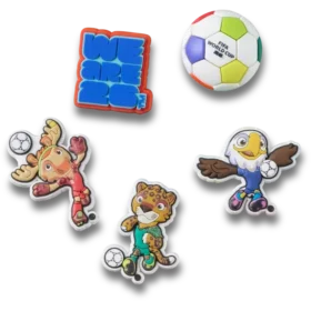Confezione da 5 ciondoli Jibbitz™ Fifa World Cup 26