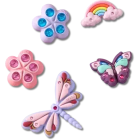Confezione da 5 ciondoli Jibbitz™ “Insetti del giardino magico”