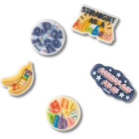 Confezione da 5 ciondoli Jibbitz™ “Irreverent Pride”