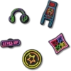 Confezione da 5 ciondoli Jibbitz™ “Level up Gamer” Confezione da 5 ciondoli Jibbitz™ “Level up Gamer”