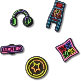 Confezione da 5 ciondoli Jibbitz™ “Level up Gamer”
