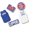 Confezione da 5 ciondoli Jibbitz NBA Los Angeles Clippers Confezione da 5 ciondoli Jibbitz NBA Los Angeles Clippers