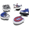 Confezione da 5 ciondoli Jibbitz NHL® Montreal Canadiens®