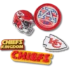 Confezione da 5 ciondoli Jibbitz™ per scarpe dei Kansas City Chiefs della NFL Confezione da 5 ciondoli Jibbitz™ per scarpe dei Kansas City Chiefs della NFL