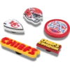 Confezione da 5 ciondoli Jibbitz™ per scarpe dei Kansas City Chiefs della NFL Confezione da 5 ciondoli Jibbitz™ per scarpe dei Kansas City Chiefs della NFL