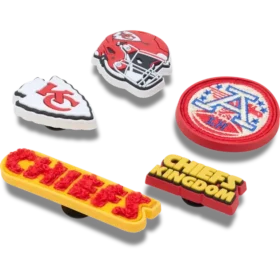 Confezione da 5 ciondoli Jibbitz™ per scarpe dei Kansas City Chiefs della NFL