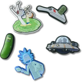 Confezione da 5 ciondoli Jibbitz™ Rick and Morty