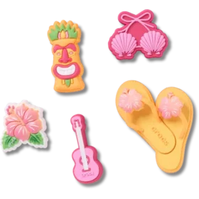 Confezione da 5 ciondoli Jibbitz™ Tiki Vacation