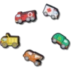 Confezione da 5 ciondoli Jibbitz “Tiny Work Trucks”