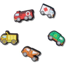 Confezione da 5 ciondoli Jibbitz “Tiny Work Trucks”