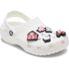 Confezione da 5 ciondoli per scarpe Jibbitz™ con simpatici animaletti della fattoria Confezione da 5 ciondoli per scarpe Jibbitz™ con simpatici animaletti della fattoria