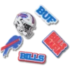 Confezione da 5 ciondoli per scarpe Jibbitz™ dei Buffalo Bills della NFL