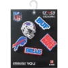 Confezione da 5 ciondoli per scarpe Jibbitz™ dei Buffalo Bills della NFL