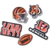 Confezione da 5 ciondoli per scarpe Jibbitz™ dei Cincinnati Bengals della NFL