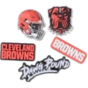 Confezione da 5 ciondoli per scarpe Jibbitz™ dei Cleveland Browns della NFL
