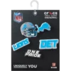 Confezione da 5 ciondoli per scarpe Jibbitz™ dei Detroit Lions della NFL