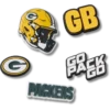 Confezione da 5 ciondoli per scarpe Jibbitz™ dei Green Bay Packers della NFL