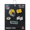Confezione da 5 ciondoli per scarpe Jibbitz™ dei Green Bay Packers della NFL