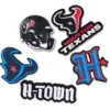 Confezione da 5 ciondoli per scarpe Jibbitz™ dei Houston Texans della NFL