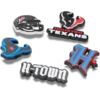 Confezione da 5 ciondoli per scarpe Jibbitz™ dei Houston Texans della NFL