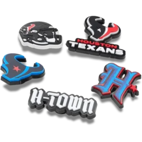 Confezione da 5 ciondoli per scarpe Jibbitz™ dei Houston Texans della NFL