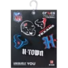 Confezione da 5 ciondoli per scarpe Jibbitz™ dei Houston Texans della NFL