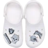 Confezione da 5 ciondoli per scarpe Jibbitz™ dei Las Vegas Raiders della NFL