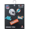 Confezione da 5 ciondoli per scarpe Jibbitz™ dei Miami Dolphins della NFL