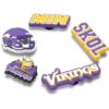 Confezione da 5 ciondoli per scarpe Jibbitz™ dei Minnesota Vikings della NFL