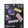 Confezione da 5 ciondoli per scarpe Jibbitz™ dei Minnesota Vikings della NFL