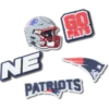 Confezione da 5 ciondoli per scarpe Jibbitz dei New England Patriots della NFL