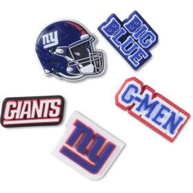Confezione da 5 ciondoli per scarpe Jibbitz™ dei New York Giants della NFL