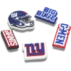 Confezione da 5 ciondoli per scarpe Jibbitz™ dei New York Giants della NFL