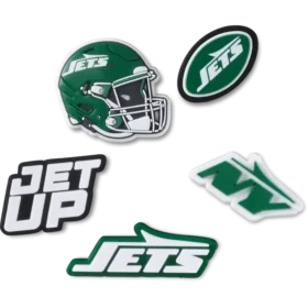 Confezione da 5 ciondoli per scarpe Jibbitz™ dei New York Jets della NFL