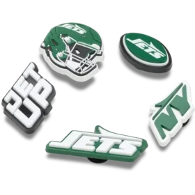 Confezione da 5 ciondoli per scarpe Jibbitz™ dei New York Jets della NFL