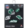 Confezione da 5 ciondoli per scarpe Jibbitz™ dei New York Jets della NFL