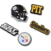 Confezione da 5 ciondoli per scarpe Jibbitz™ dei Pittsburgh Steelers della NFL