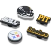 Confezione da 5 ciondoli per scarpe Jibbitz™ dei Pittsburgh Steelers della NFL