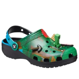 Crocs x Minecraft Zoccolo “Green Black”