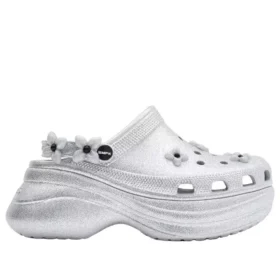 Crocs x SMFK Bae Zoccolo “Silver Glitter”