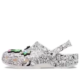 Crocs x Steven Harrington Classic Clogs “Quickstrike – Bianco Nero”