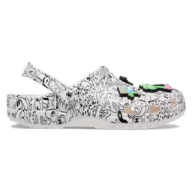 Crocs x Steven Harrington Classic Clogs “Quickstrike – Bianco Nero”
