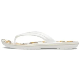 Infradito con stampa Crocband “White Tan”