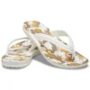 Infradito con stampa Crocband “White Tan”
