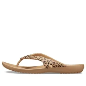 Infradito Kadee II con stampa leopardata Marrone