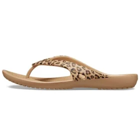 Infradito Kadee II con stampa leopardata Marrone