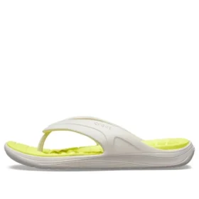 Infradito Reviva con tomaia elegante e punta arrotondata “White Yellow”
