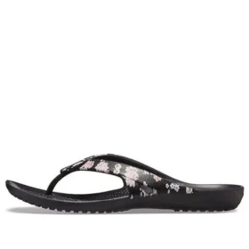 Infradito stampate Kadee 2 “Floral Black”