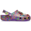 Lisa Frank x Classic Clog “Neon Purple Multi Hearts”