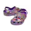 Lisa Frank x Classic Clog “Neon Purple Multi Hearts”